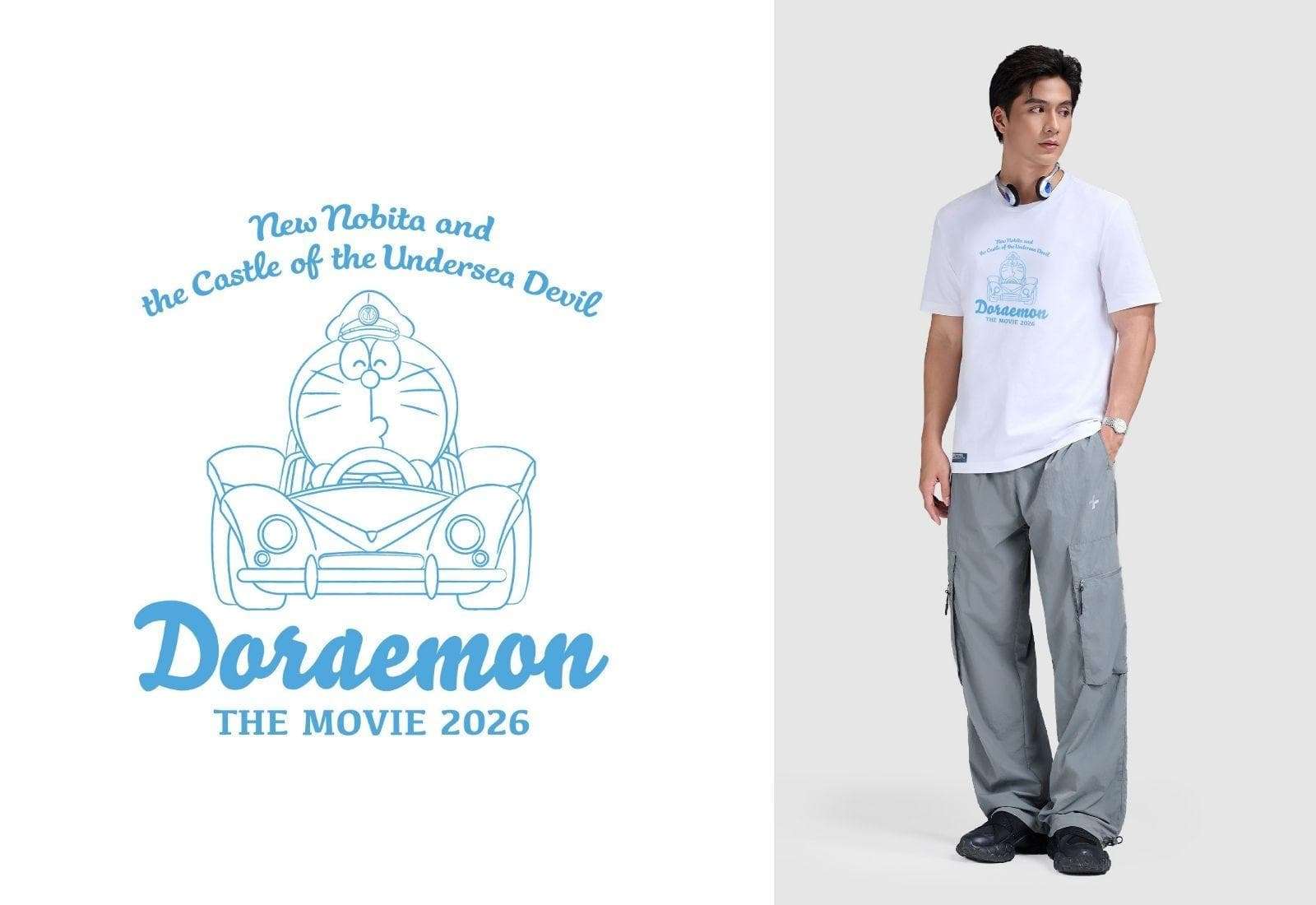 Doraemon Blue Ocean Squad T-shirt 180gsm Cotton