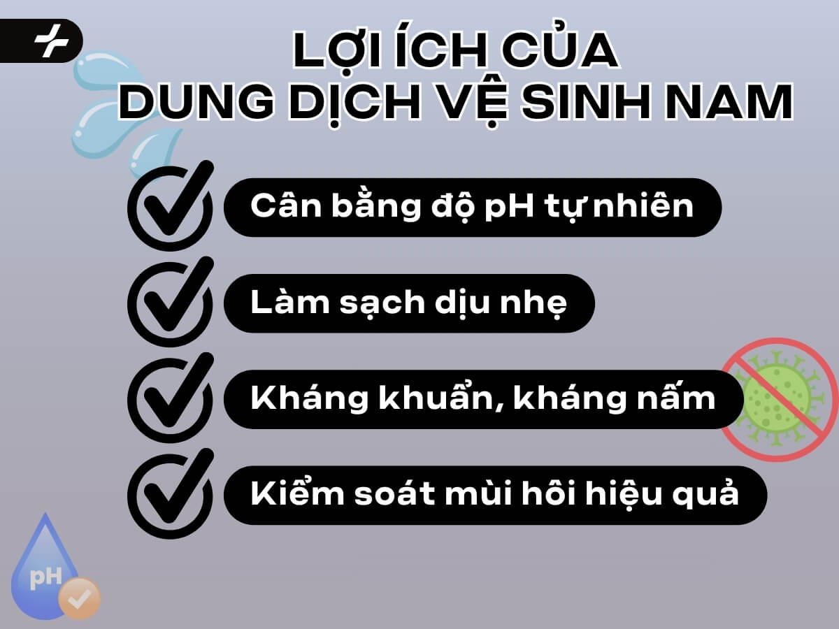 Lợi ích vượt trội của dung dịch vệ sinh nam chuyên dụng