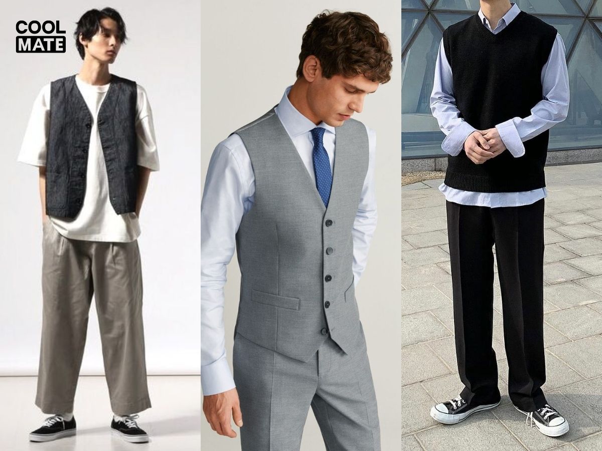 Áo gile nam là item không tay lịch lãm, tôn dáng và dễ phối nhiều phong cách.