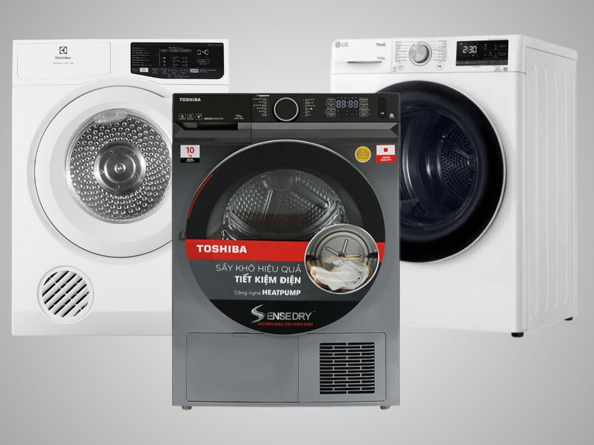 Các thương hiệu máy sấy quần áo được tin dùng