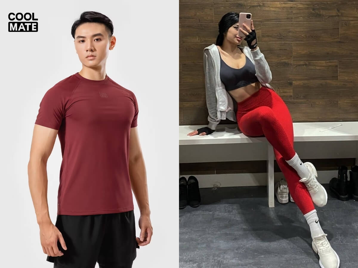 Phối đồ màu đỏ cho phong cách thể thao khỏe khoắn
