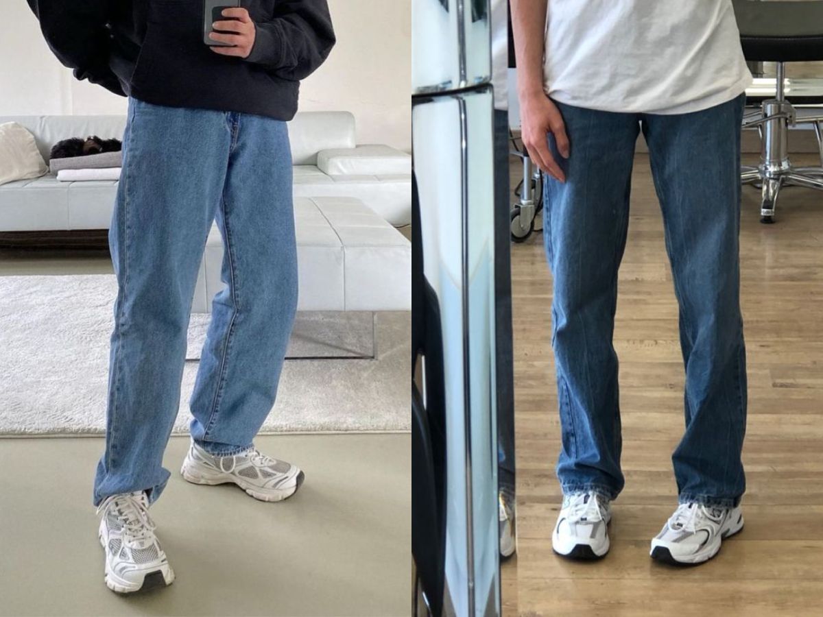 Phối giày chunky cùng cùng jeans cực chất