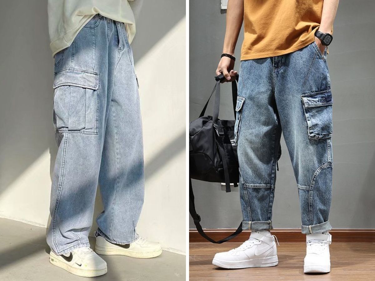 Quần bò túi hộp hay còn gọi là quần jeans túi hộp nam